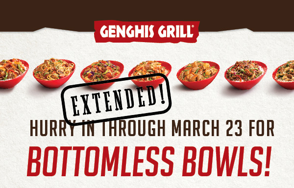 genghis grill prices