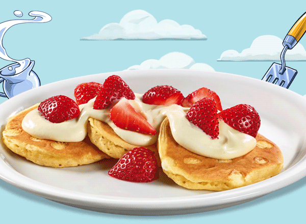 Did you hear the news? Denny’s has New! Fluffier Buttermilk Pancakes, and they’re free for the kids all September!